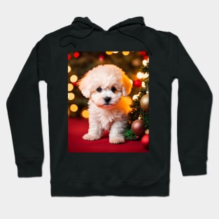 Cute Bichon Frise Puppy Dog Christmas Hoodie